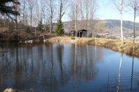 etang avec barque